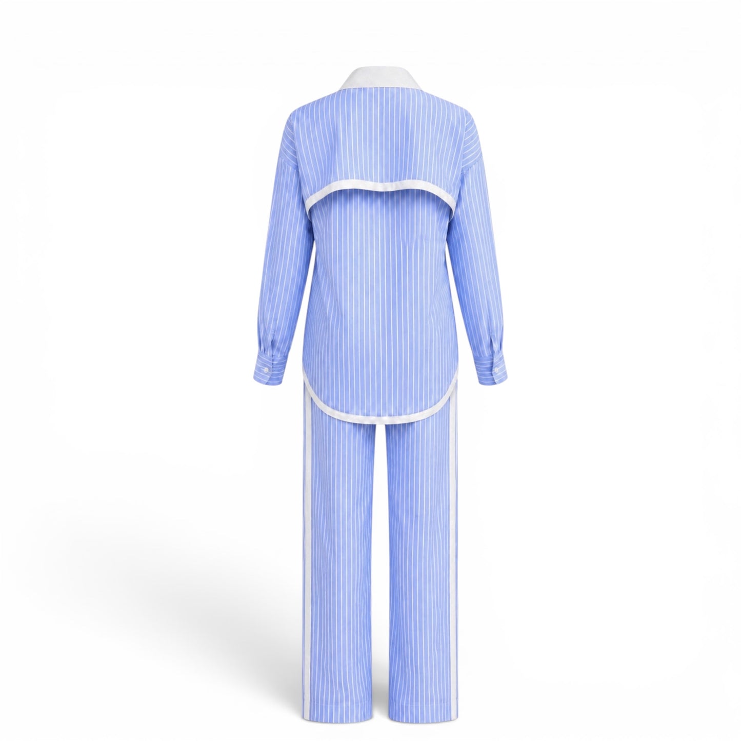 Azure pinstripe Co-ord set